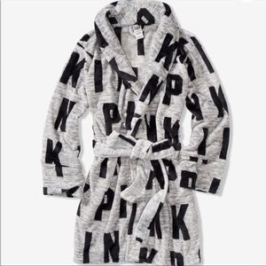 Victoria Secret PINK grey robe